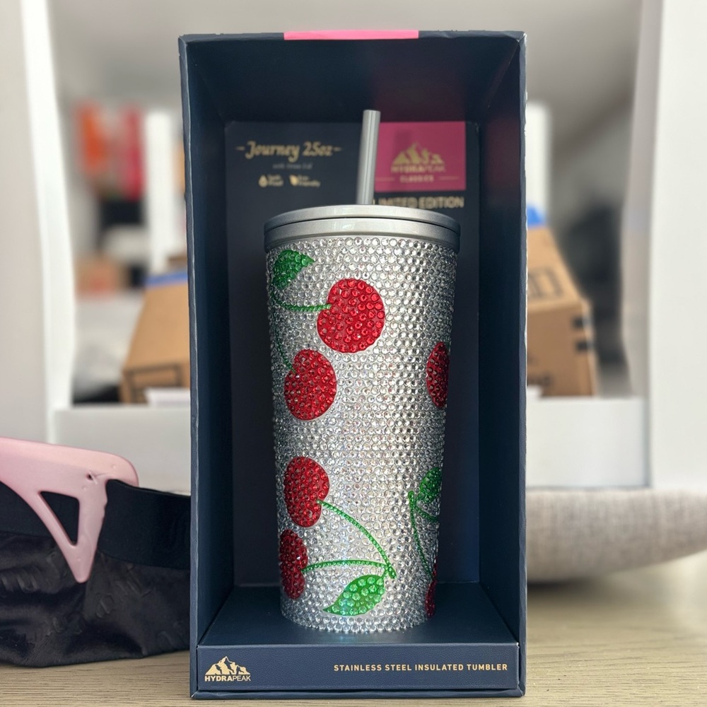 Hydrapeak Stainless Steel Tumbler Bling Cherry -Limited Edition (New)